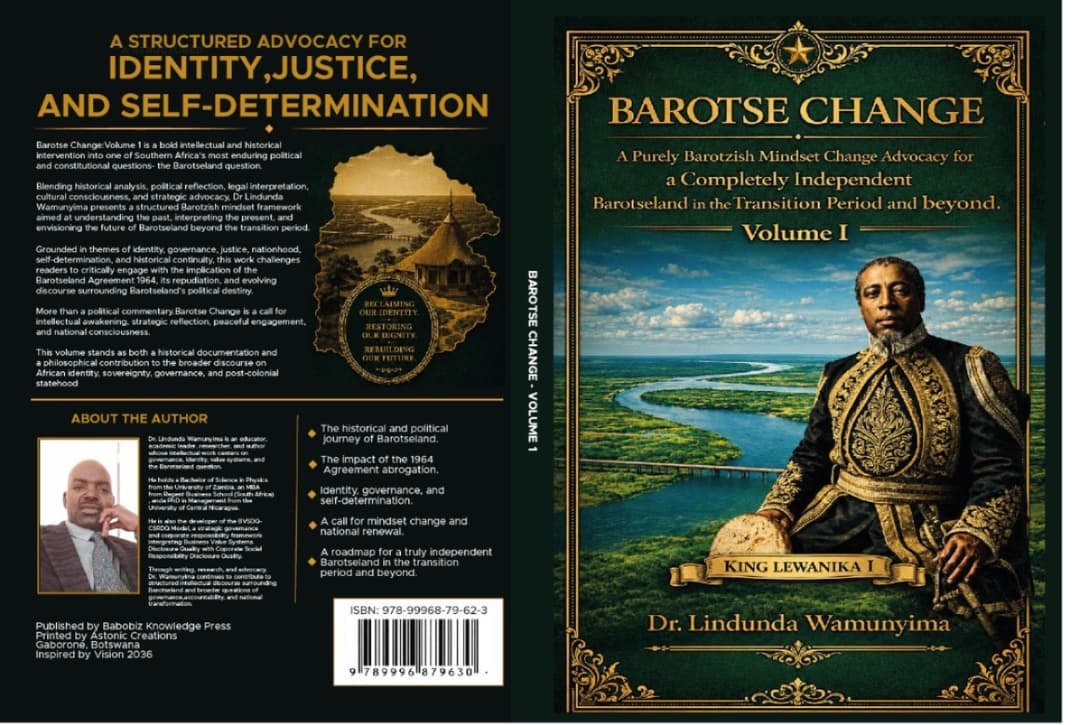Cover of Barotse Change by Dr. Lindunda Wamunyima